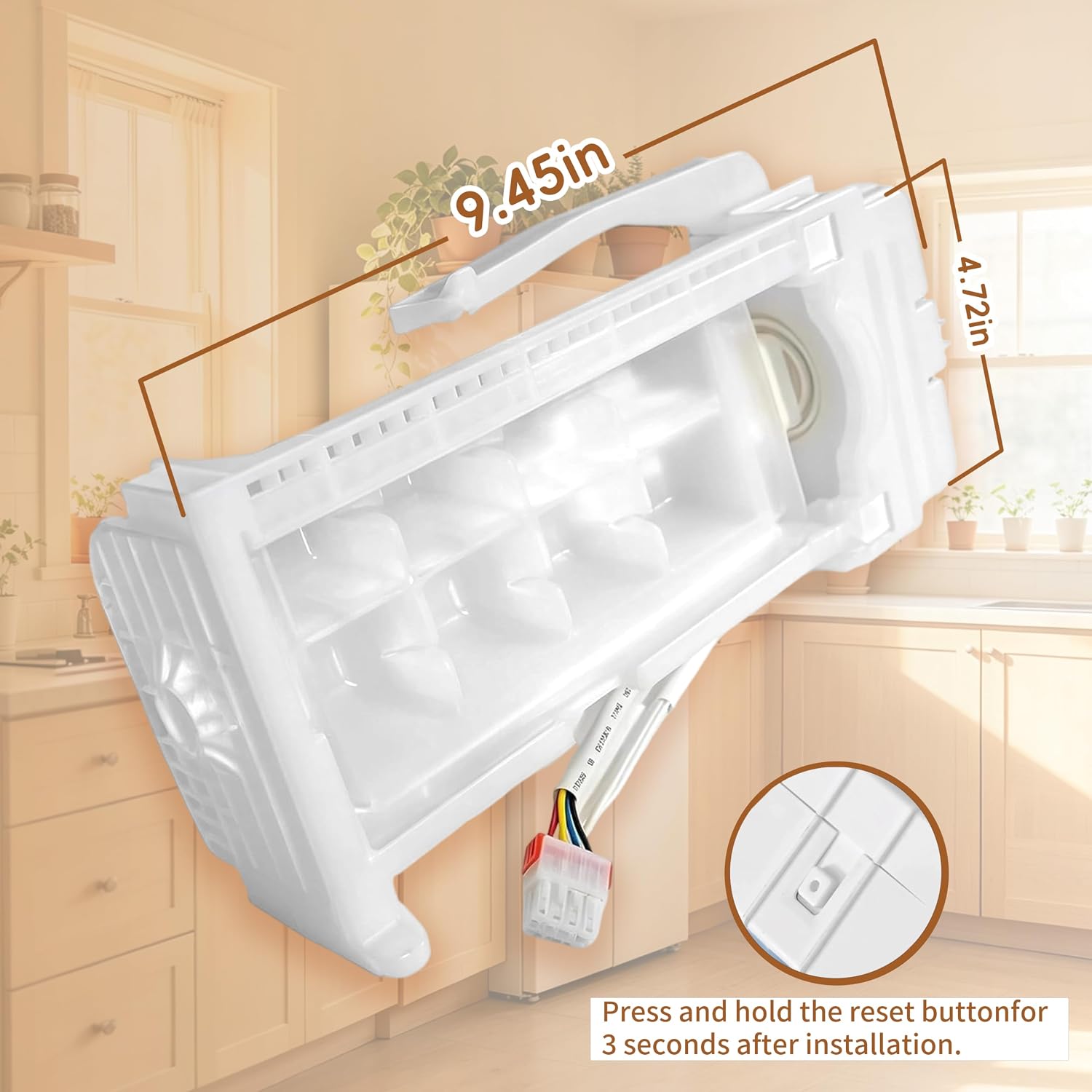 DA97-19010A Compatible Replacement Part for Samsung Refrigerator Ice Maker