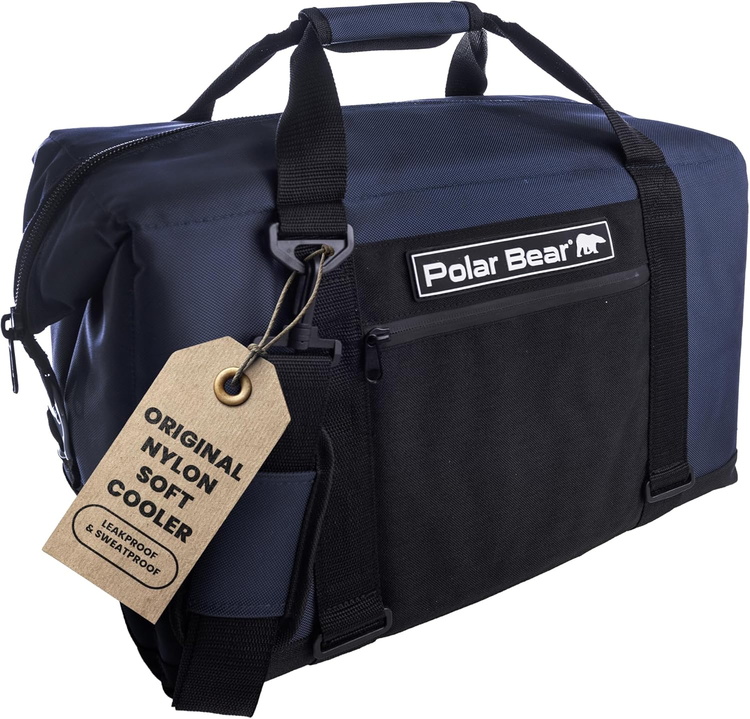 Polar Bear Coolers - Original Soft Cooler Bag - Insulated Leak Proof Beach Cooler Bag, Small Thermal Bags for Travel - Heavy Duty & Portable - Sweat Proof Picnic Carrier - Nylon