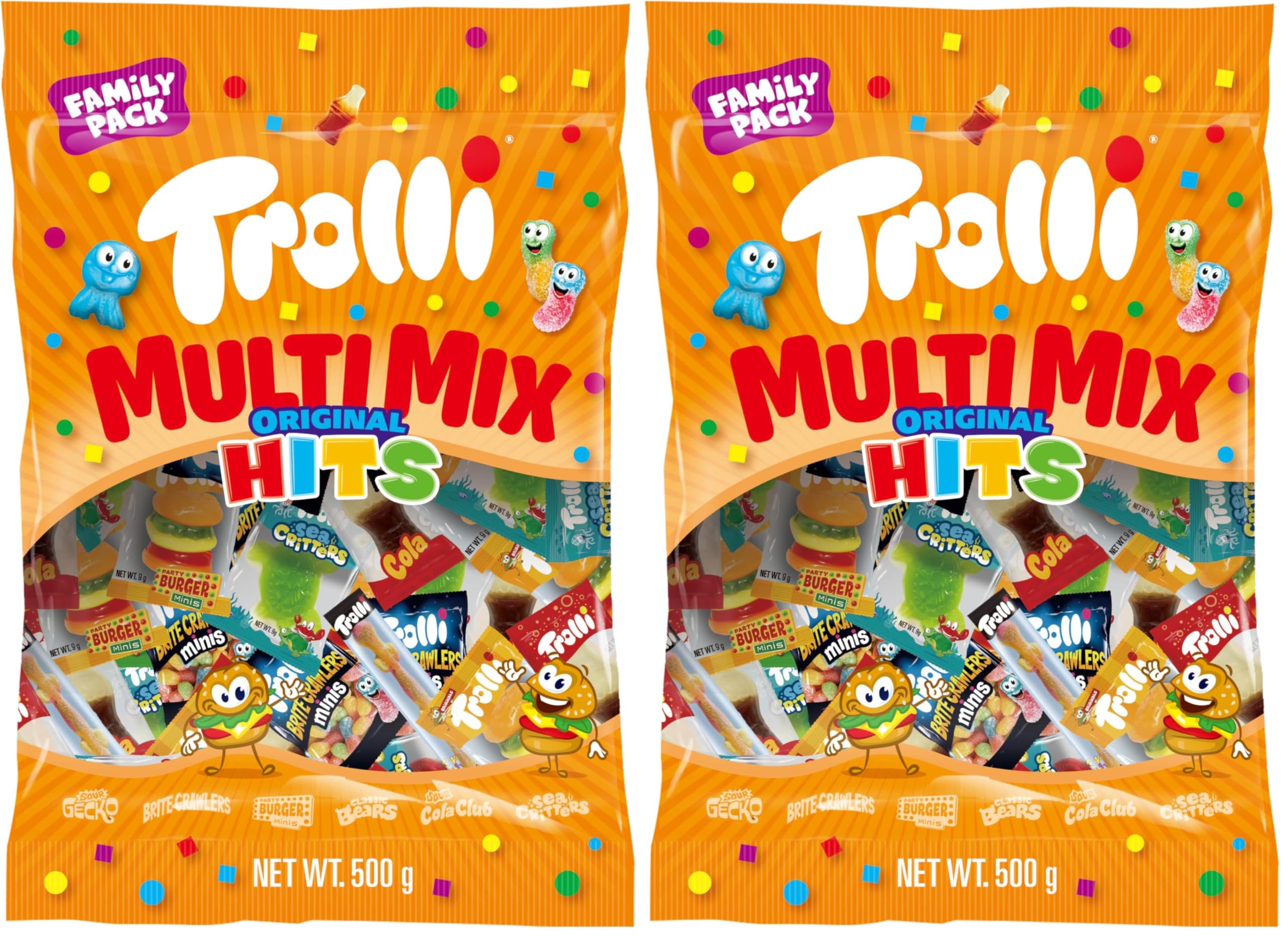 Trolli Multi Mix, 500 g (Pack of 2) - 500 g (Pack of 2)