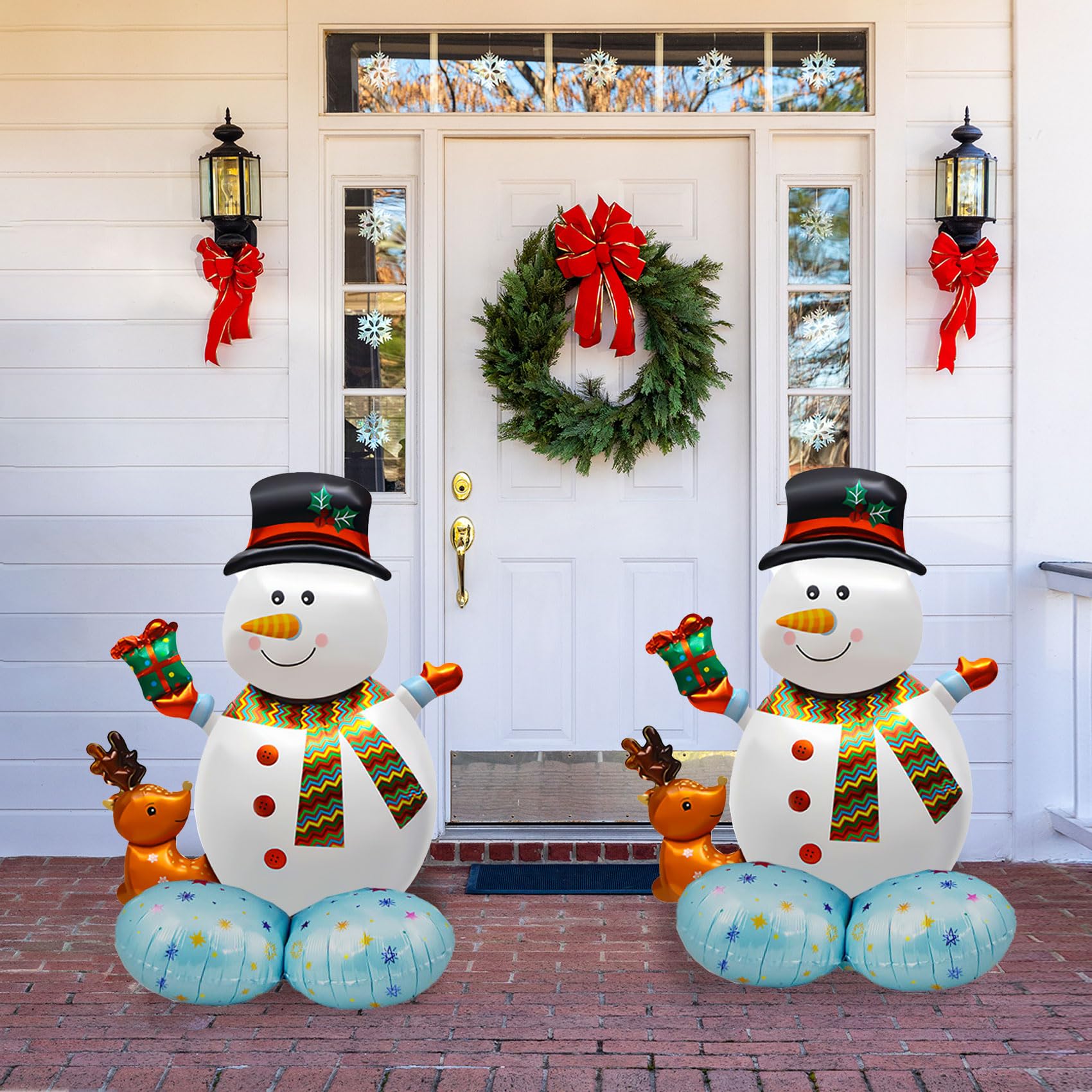 Joyeux Noël Joyeux Noël Compagnons. Père Noël, Bonhomme De Neige, Renne