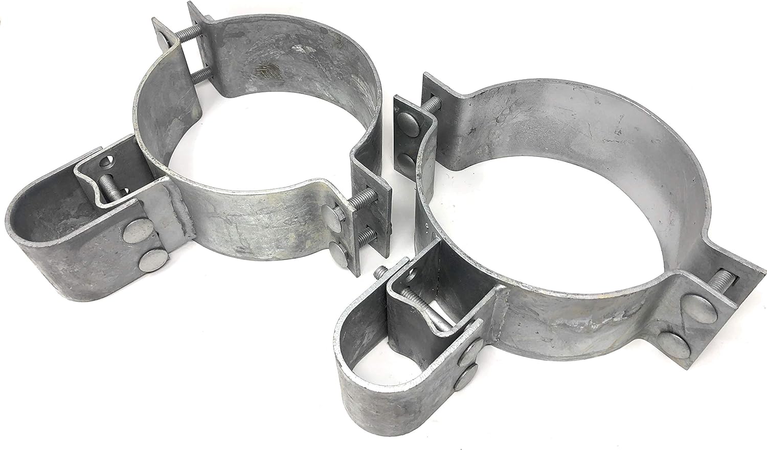 Industrial Steel Unfinished Gray Butt Hinges - Gate Frame 1-5/8" or 1-7/8" (2 Sets Pack) (6-5/8")