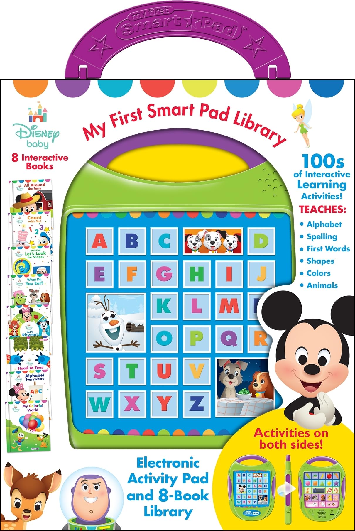 Disney Baby - Mickey, Minnie, Toy Story, and more! My First Smart Pad Electronic Activity Pad and 8-Book Library - PI Kids