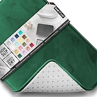 Vista 72 de Clara Clark - Tapete para baño, de espuma viscoelástica, terciopelo y felpa ultra suave, antideslizante, lavable a máquina y de secado rápido, de 17