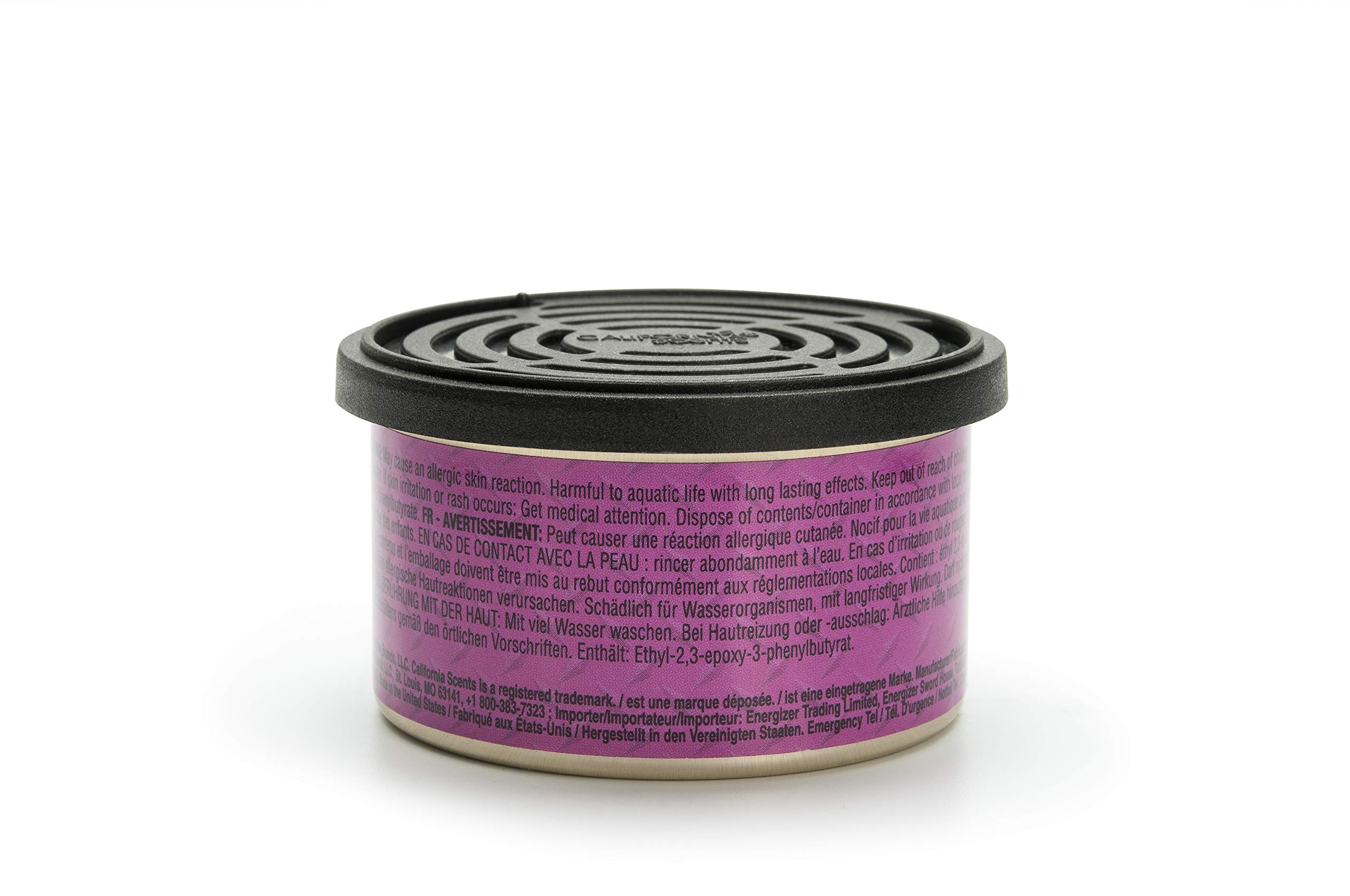California Scents - Ambientadores de Coche con Fragancia, Olor y Esencias a Bárbara Berry, Olor de las Moras de Barbara Berry para Coche, Pack 12 Latas