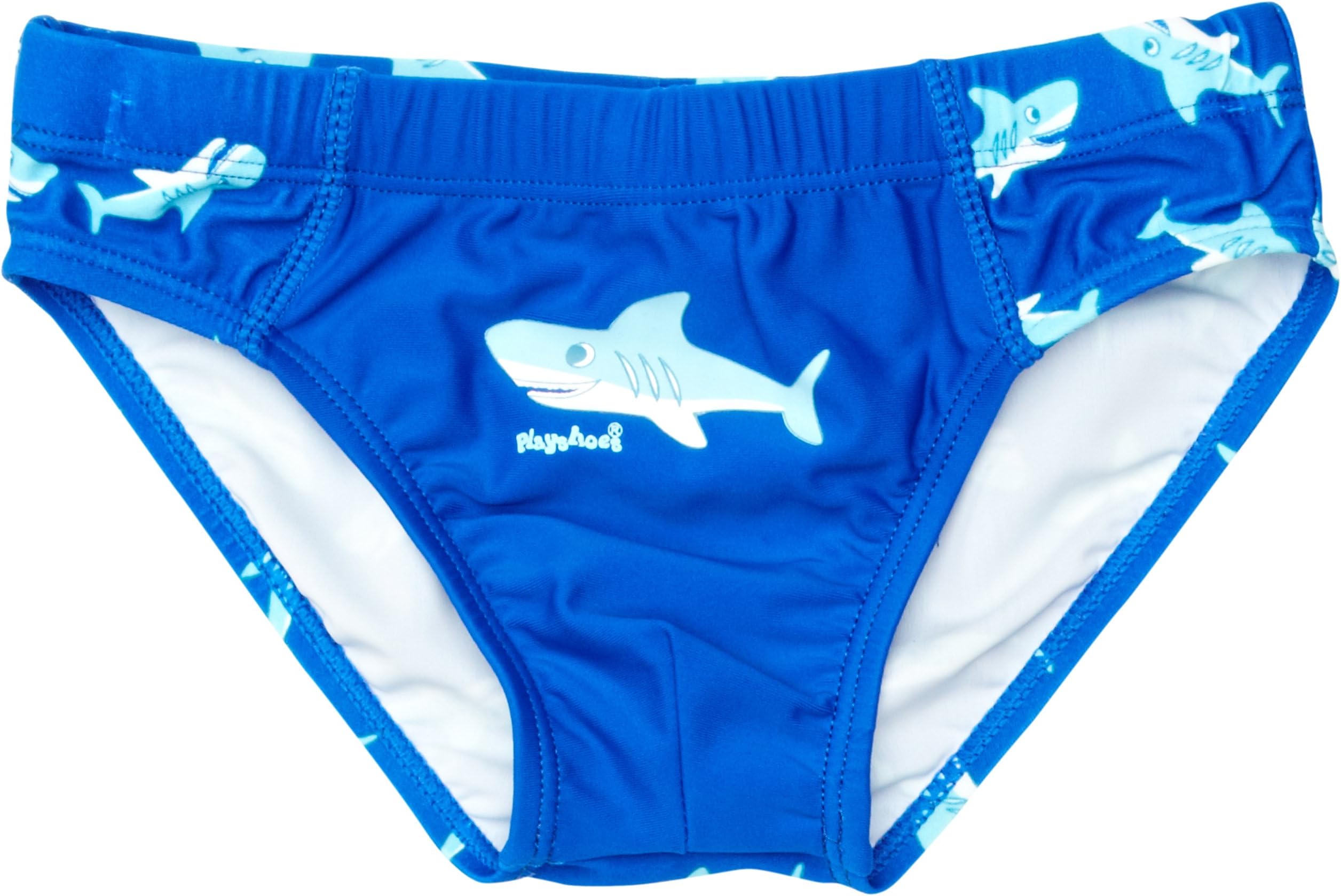 PlayshoesShark Collection Boys Swim Trunk Briefs (7-8 Years) Blue