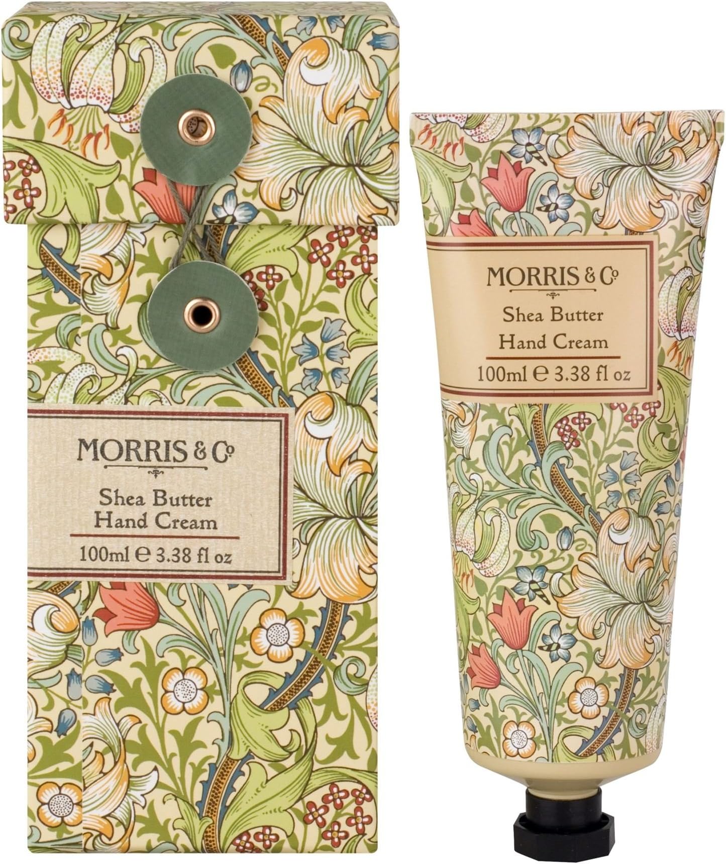 Heathcote & Ivory Morris & Co Golden Lily Hand Cream 100ml - Pack of 2