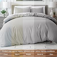 Vista 134 de Bare Home Funda de edredón extra larga – Premium 1800 súper suave – Funda de edredón ligera y fresca – Ropa de cama suave y transpirable