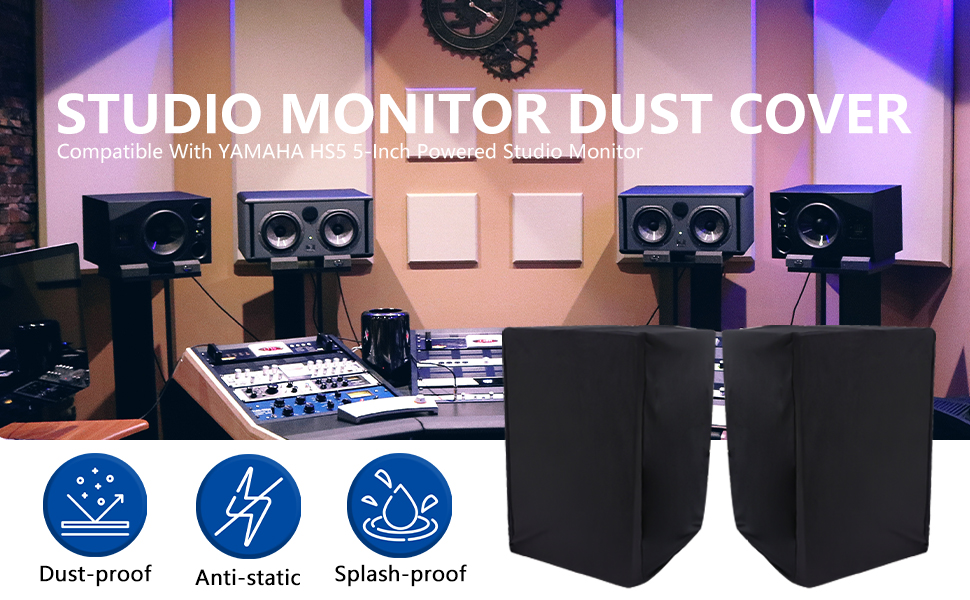 Amazon.co.jp: Musiin Studio モニターダストカバー 保護 YAMAHA HS5