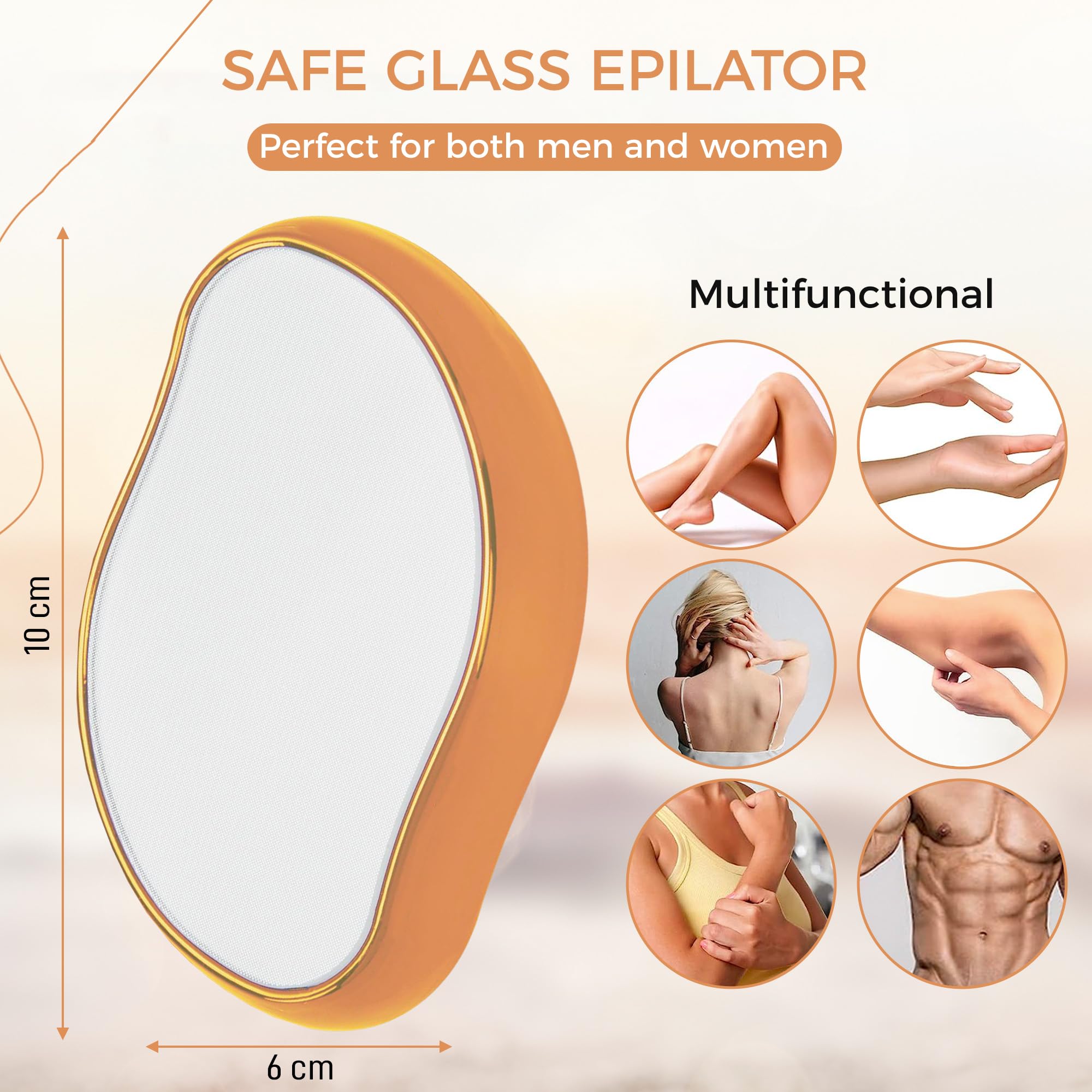 WS WorlsTrend Crystal Epilator - Crystal Hair Eraser - Crystal Hair Removal Stone - Easy Quick Crystal Hair Removal for Men and Women - Physical Hair Removal Epilator - Skin Exfoliator. - Image 2