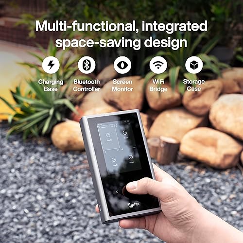 Miniatura 3 de Typhur Sync - Termómetro inalámbrico para carne, 4 sondas, 6 sensores, pantalla LCD, WiFi y Bluetooth 5.3, estabilidad y alcance mejorados, IPX8