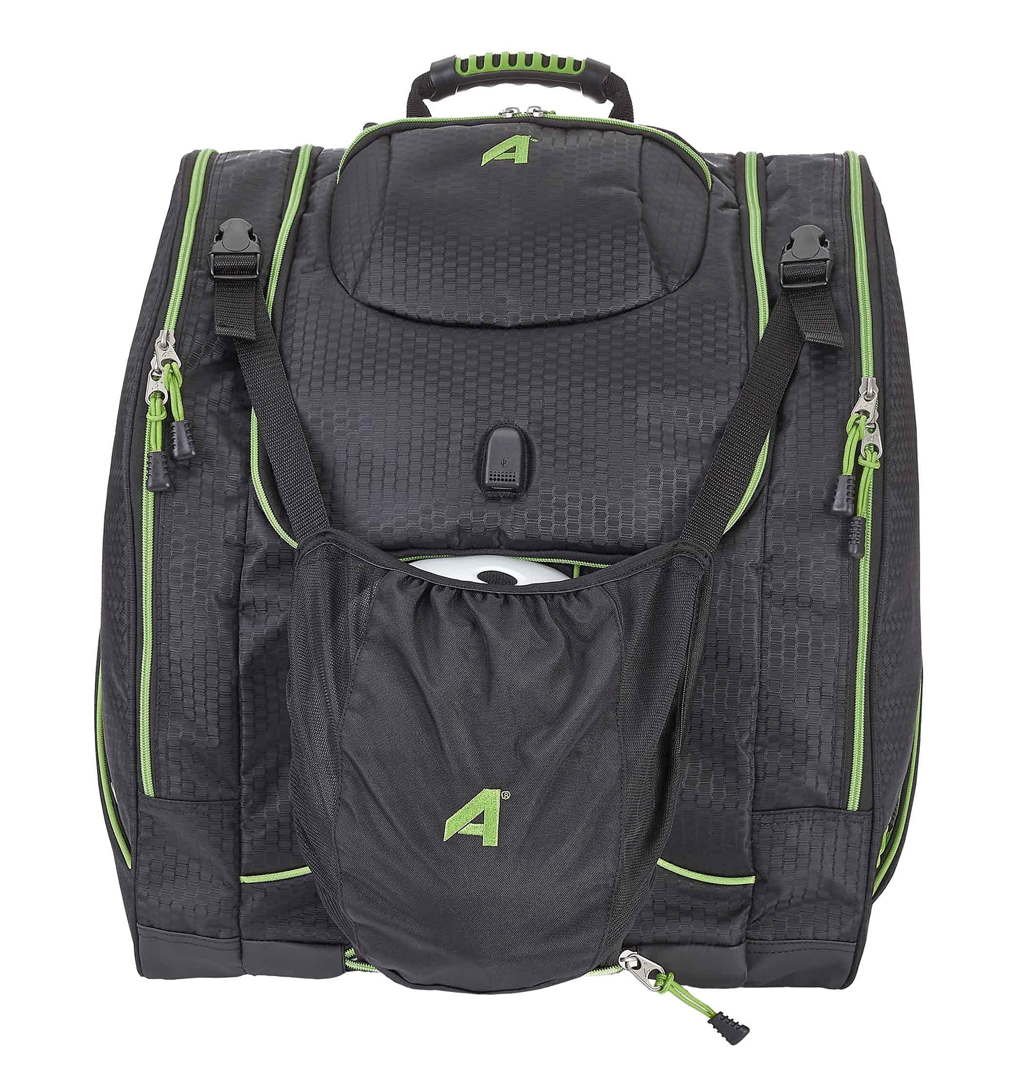 Athalon Ultimate Everything XL USB Bootbag,Lime/Black