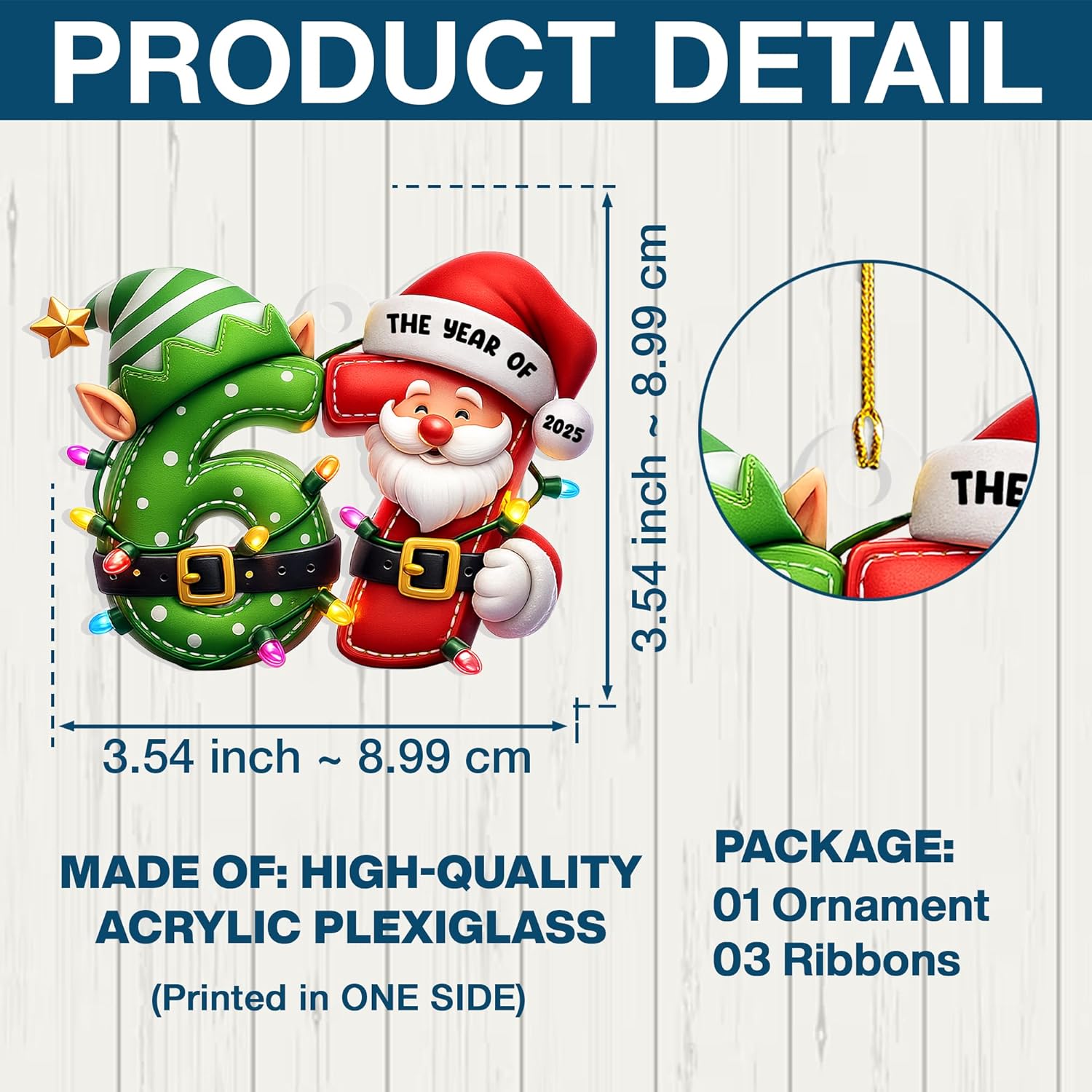 67 Ornament, Funny Six Seven Ornaments, Acrylic 6 7 Trending Ornaments Decoration 2025, Christmas Decorations 2025, 6 7 Meme Gifts for Teen Girl, Boy, Viral Xmas Decor - Image 3