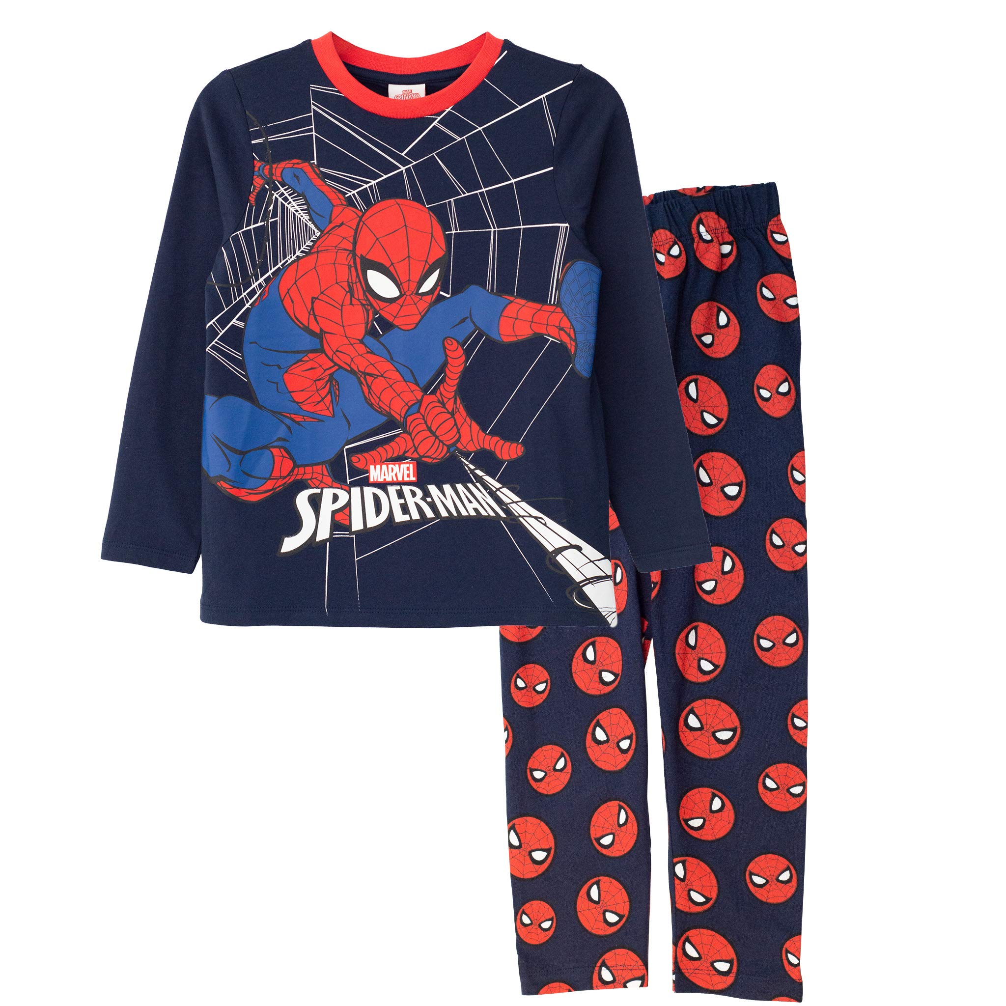 Marvel Comics Spiderman Web Shooter Boys Long Pyjamas Set Official