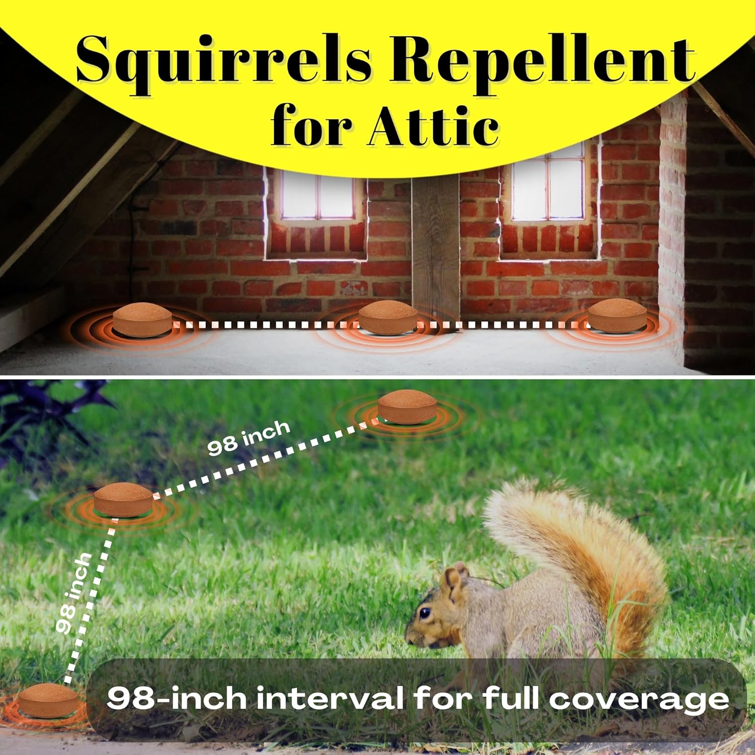 Squirrel Repellent Balls- All Natural Chipmunk & Rodent Deterrent for Outdoor & Indoor Use, Attic, Garden, Cars, Bird Feeders - Safe for Pets & Kids, Lasts 30-60 Days Weather Resistant Protection - Image 5
