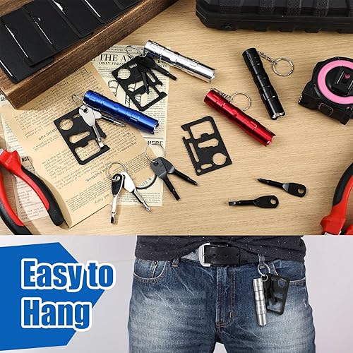 Miniatura 5 de Juego de 36 piezas de llavero de mini destornillador a granel para hombres, compañeros de trabajo, regalos de fiesta de Navidad, herramienta de