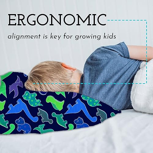 Miniatura 5 de Almohada juvenil con funda de almohada de 16 x 22 pulgadas, suave e hipoalergénica, mejor sueño para los niños, tamaño perfecto, respaldada por