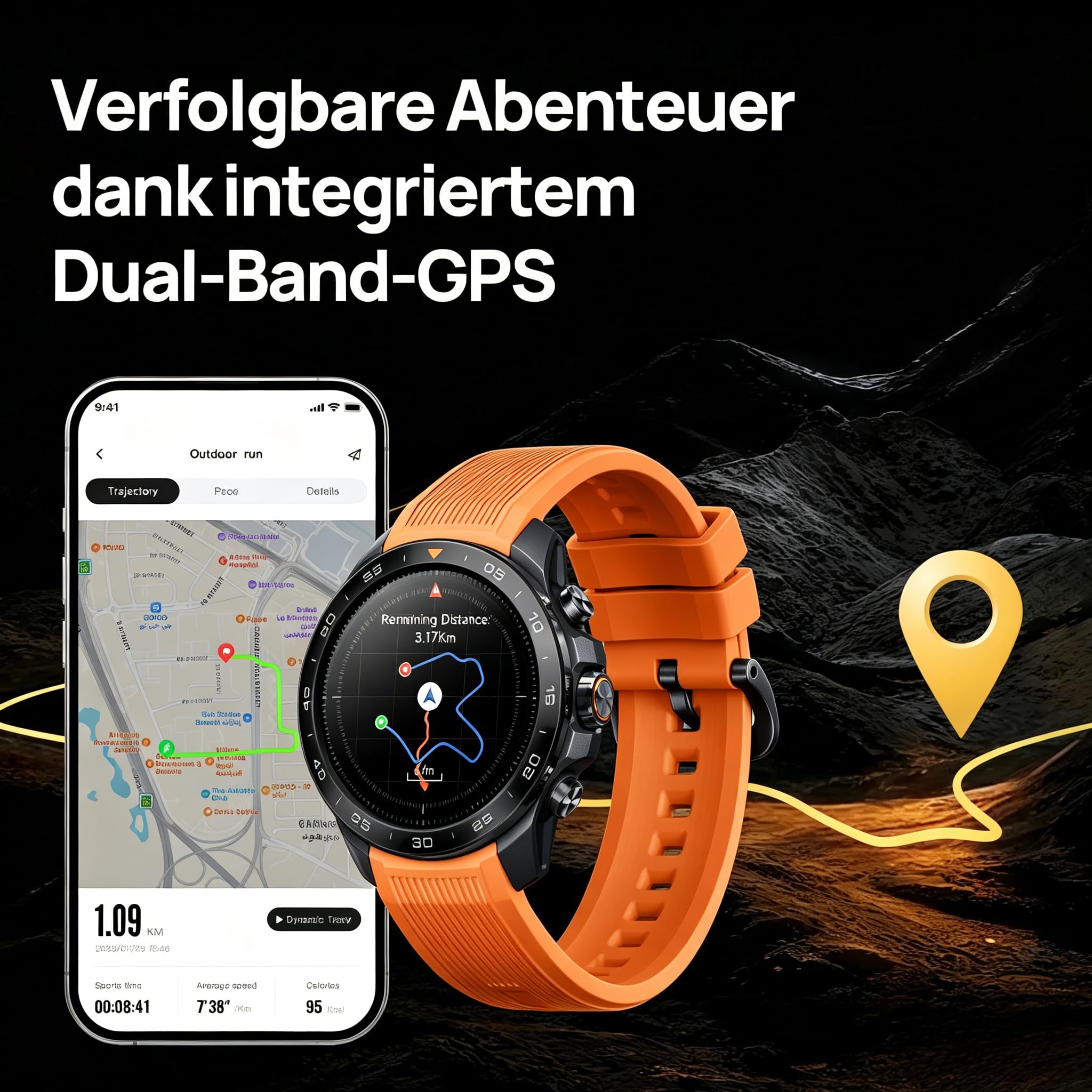 Mibro GS Explorer S | Reloj de buceo, llamadas Bluetooth y resistente al agua hasta 10 ATM