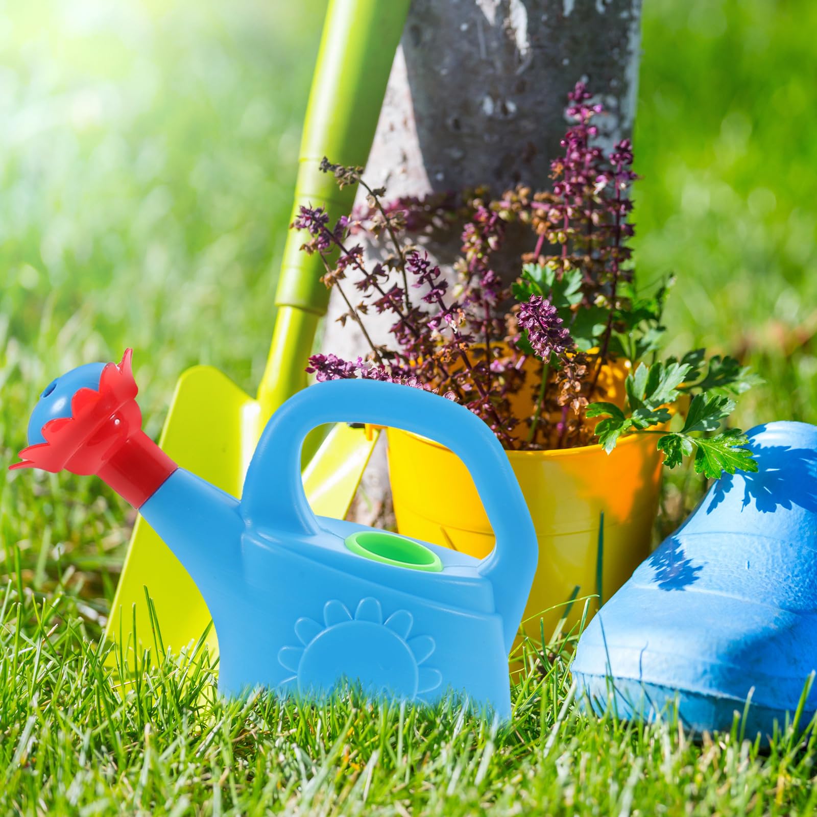 DOITOOL 2 Juguetes de Plástico para Regar Y Bañar a Niños, Casa de Juegos de Aprendizaje Temprano, Colores Surtidos.