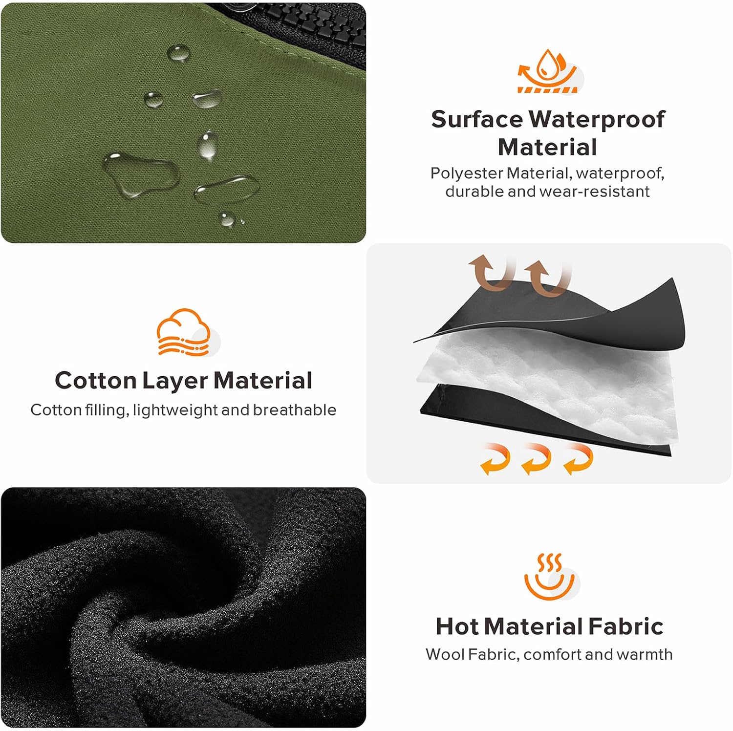 Dog Winter Coat with Harness Built-in | Waterproof Dog Jacket with Zipper & Fleece Lining | Reflective Cold Weather Coat for Small Medium Large Dogs