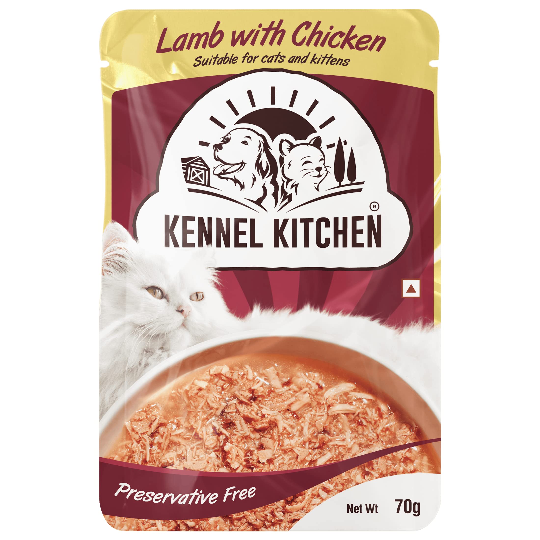 Kennel Kitchen Lamb with Chicken in Gravy, 70g (Pack of 12) | Wet Cat Food for Adult Cats and Kittens | Premium Cat Gravies with Natural Ingredients | Preservative Free (B0BHT68KKP) Amazon Price History, Amazon Price Tracker