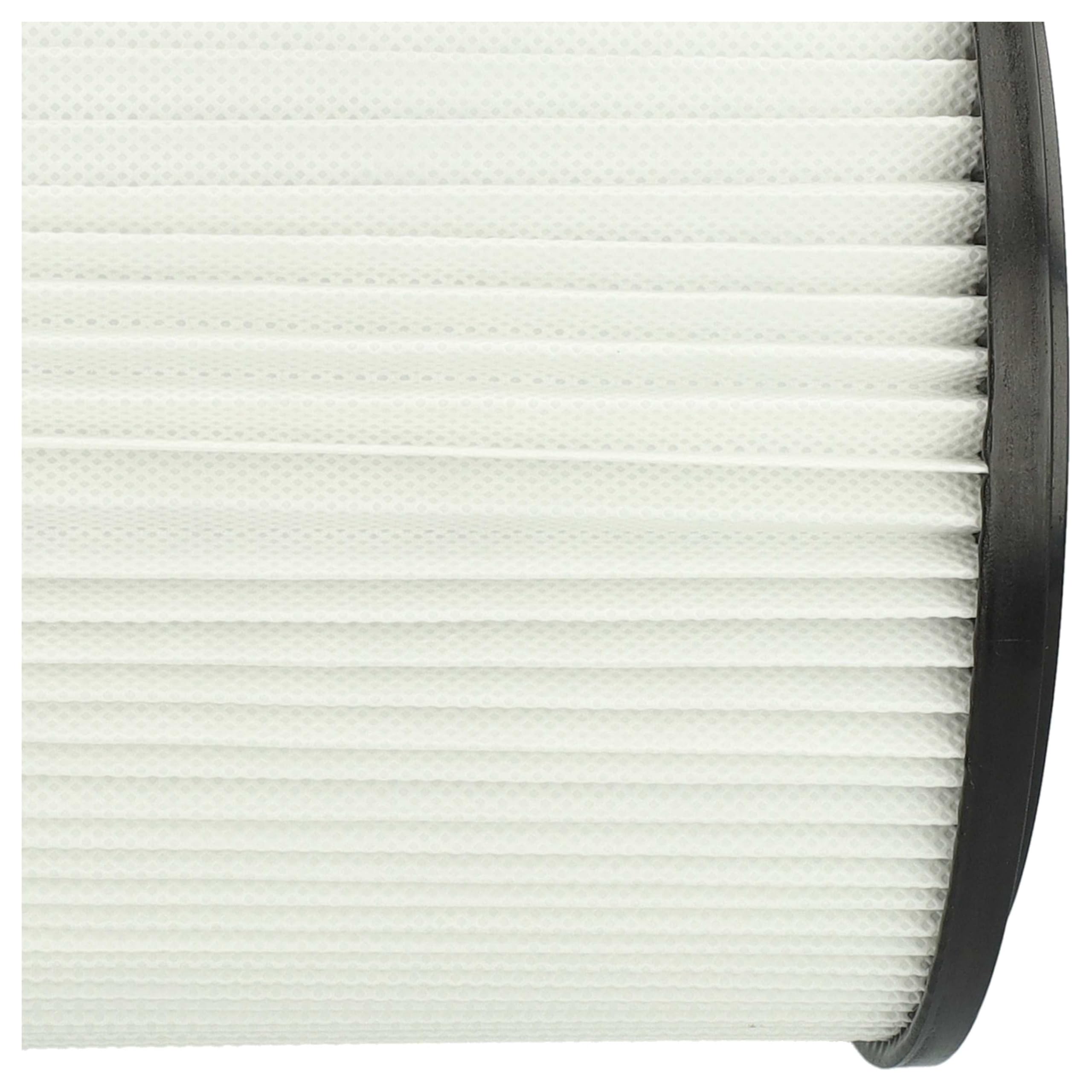 vhbw 4x filtro a pieghe piatte compatibile con Alaska WVC 1600 aspirapolvere - nero/bianco