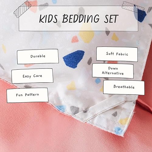 Miniatura 7 de KASENTEX - Juego de ropa de cama en una bolsa de microfibra cepillada premium, reversible con relleno alternativo de plumón y atractivos colores