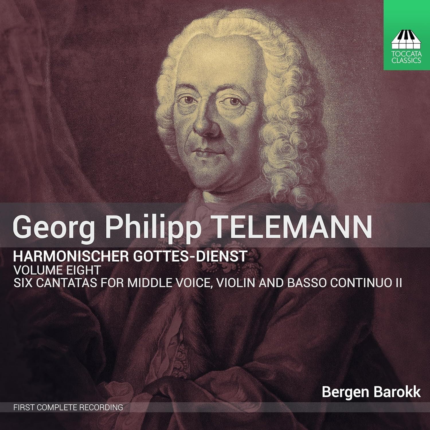 Georg Philipp Telemann: Harmonischer Gottes-Dienst, Vol. 8 - Six Cantatas for Middle Voice, Violin and Basso Continuo II