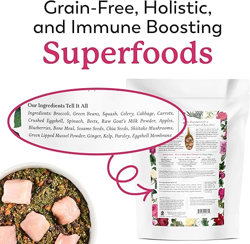 Miniatura 7 de Dr. Harvey's Raw Vibrance - Alimento para perros, mezcla de base deshidratada de grado humano para perros, dieta cruda sin granos (3 libras)