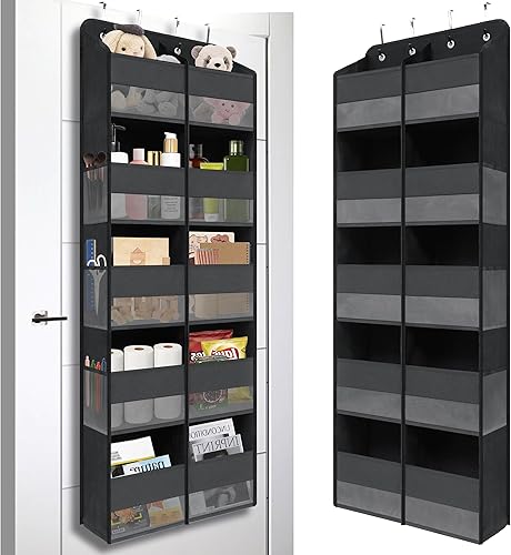 Giraffe Creation Organizador colgante para colgar sobre la puerta con 10 bolsillos de gran capacidad, almacenamiento ideal para armario, baño,