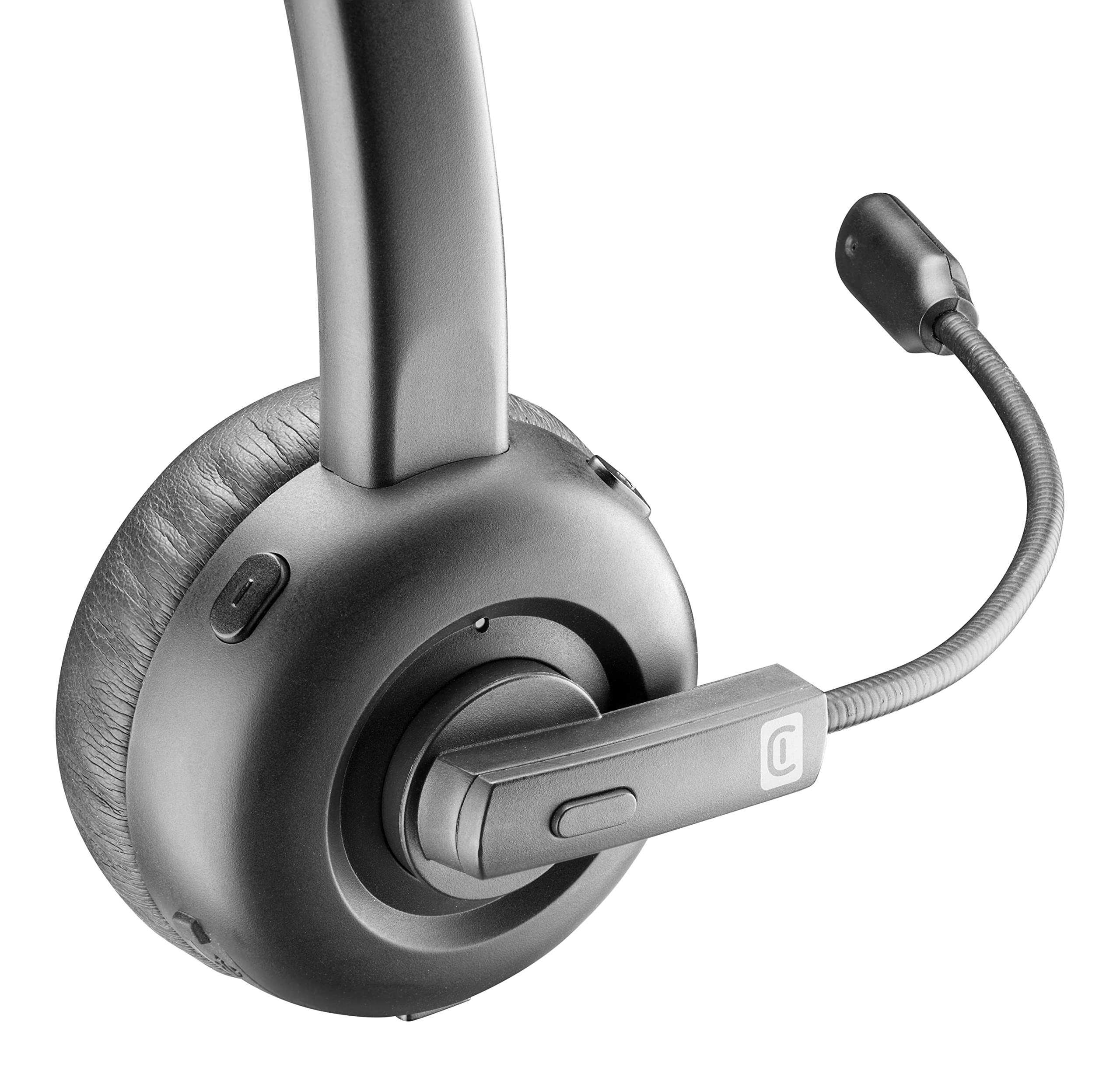 cellularline - Home Office - React - Cuffia Mono Bluetooth con Supporto Di Ricarica.