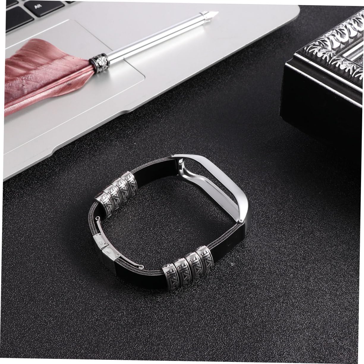 Uonlytech 3 Correas De Reloj De Metal Elegantes Correa De Muñeca Con Marco Plateado Para Reemplazo