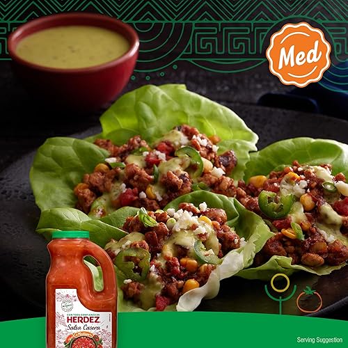 Miniatura 5 de HERDEZ Salsa Casera, Medium, 70 oz Jug – Authentic Mexican Homestyle Salsa for Tacos, Chips & Dips