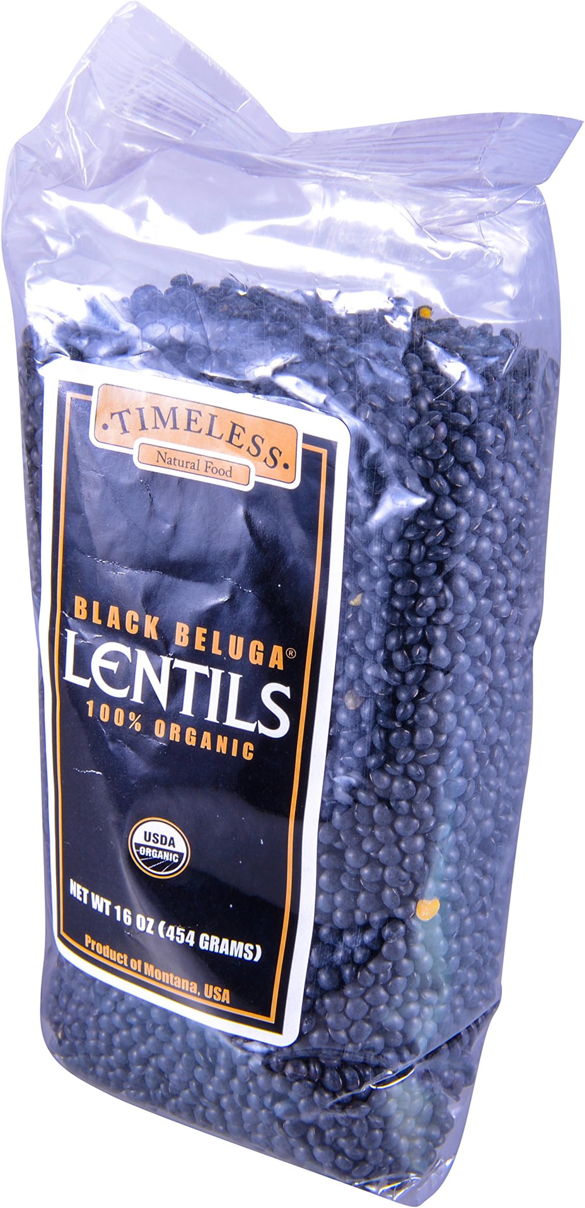 Timeless Organic Black Beluga Lentils, 16 Oz
