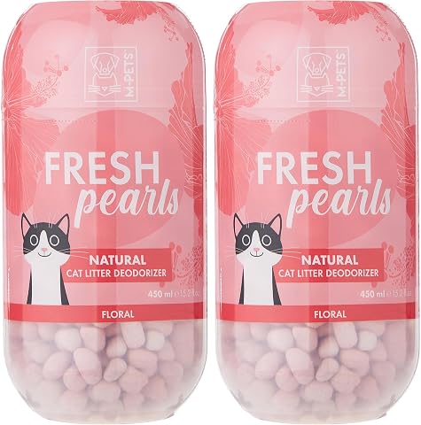 M-PETS FRESH PEARLS KEDİ KUMU DEODORANT ÇİÇEK KOKULU 450ML (2 paketi)