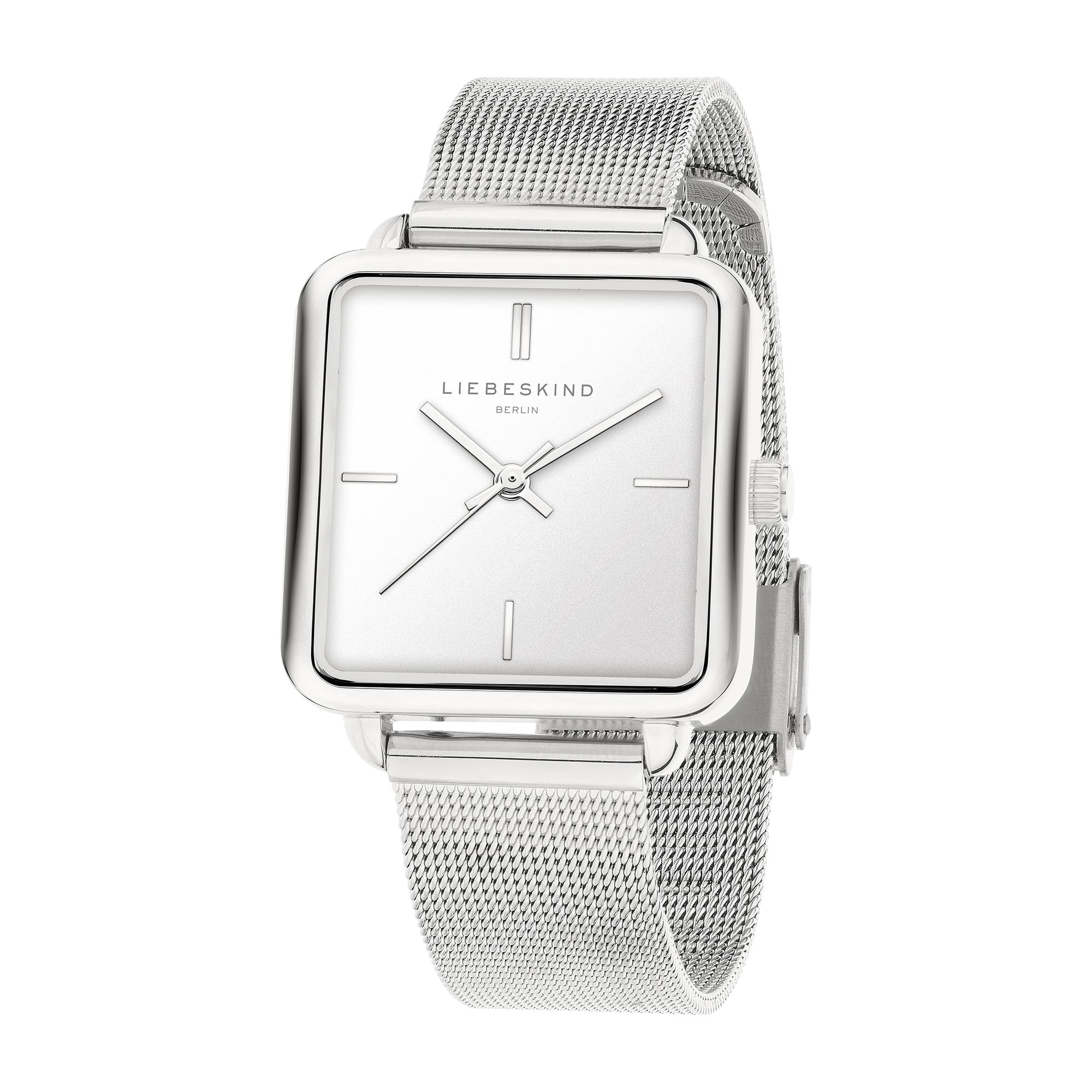 Liebeskind Berlin Zegarek Damski – Kwadratowy Zegarek Kwarcowy 28,5X34,5 Mm – Feines Bransoleta Mesh – 3 Atm Wodoodporny – Nowoczesny I Minimalistisch – Dostępne W Różnych Kolorach