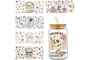 Skeleton Halloween UV DTF Cup Wraps