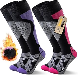 Sponsored You’re seeing this ad based on the product’s relevance to your search query.Learn more about this advertisement Niorasen 2 Pairs of Merino Ski Socks for Men and Women, Thermal Snowboard Socks, Ski Socks with Padding, Warm Knee Socks for Skiing, Snowboarding, Outdoor Winter Sports