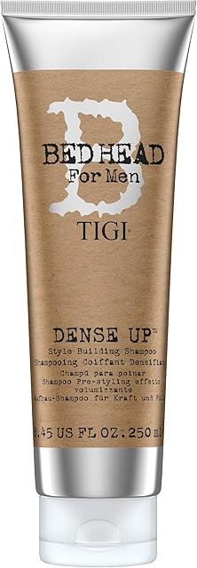 Bed Head for Men by Tigi Dense Up Mens Thickening Shampoo for Volume 250 ml