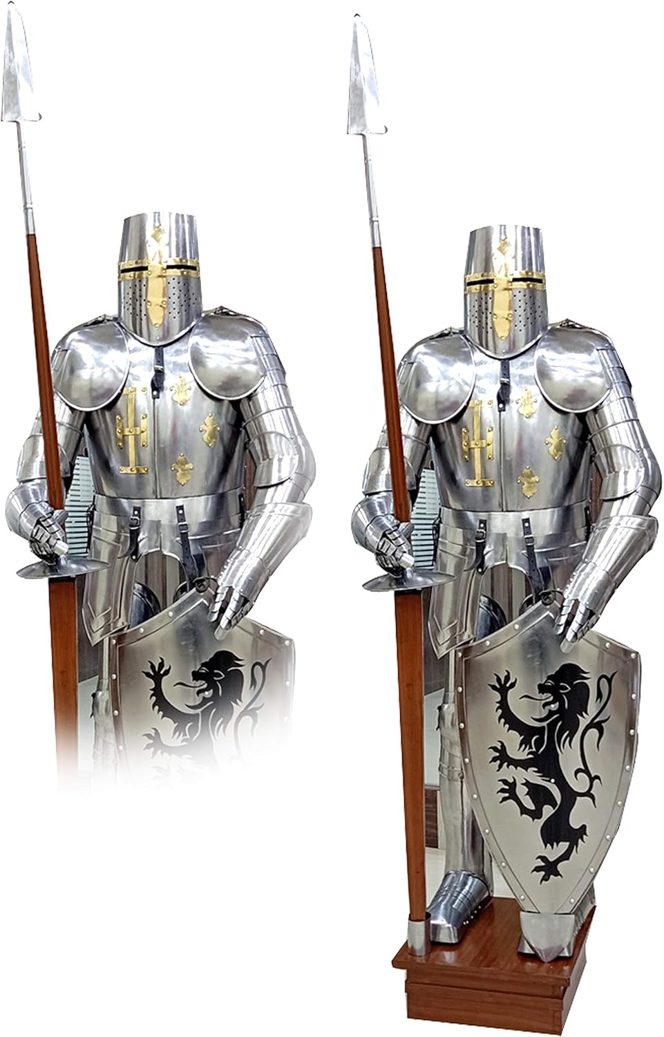 THOR INSTRUMENTS Medieval Wearable Knight Full Suit 15th Century Combat Body Armour Suit 6 Feet Steel and Iron Rustic Vintage Home Decor Gifts