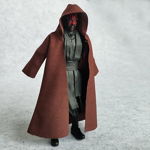 Miniatura 6 de Capa de tela a escala 112 con sombrero para 6 pulgadas Bandai SHF Figma Body Doll Figura de acción (sin figura) (marrón)