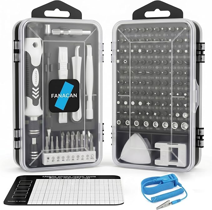Grey Computer Screwdriver Set FANACAN 160in1 Precision Screwdriver Set, Magnetic Small Screwdriver ...