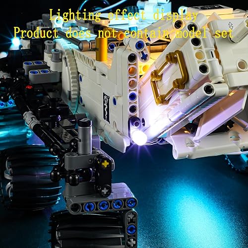 Miniatura 7 de GEAMENT Kit de luces LED compatible con Lego NASA Mars Rover Perseverance - Juego de iluminación para Technic 42158 (juego de modelos no incluidos)