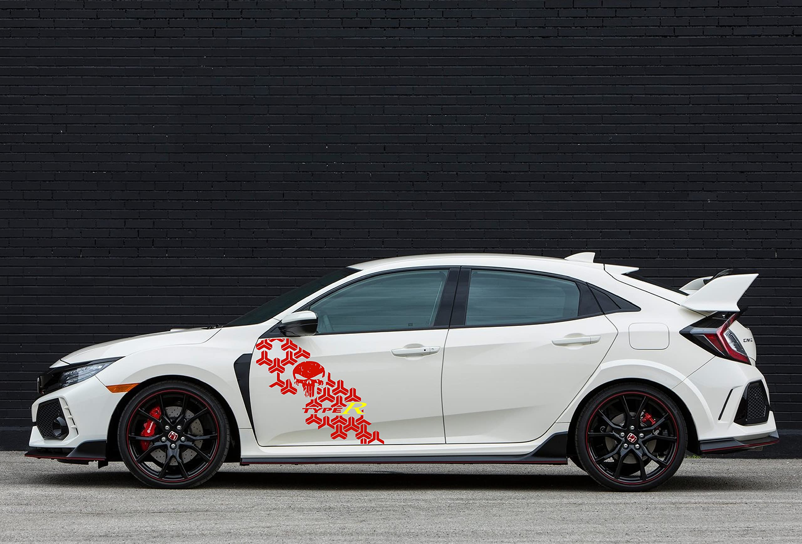Side Graphics Decal 2-Piece Type R Vinyl Decal Sticker Set - Side ...