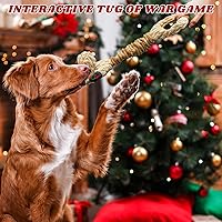 Vista 4 de Juguetes para Perros Chirriantes Interactivo Cachorro Mordedor de Dentición Forma de Ciervo con Sonido de Arrojo Papel Cola de Peluche Algodón PP