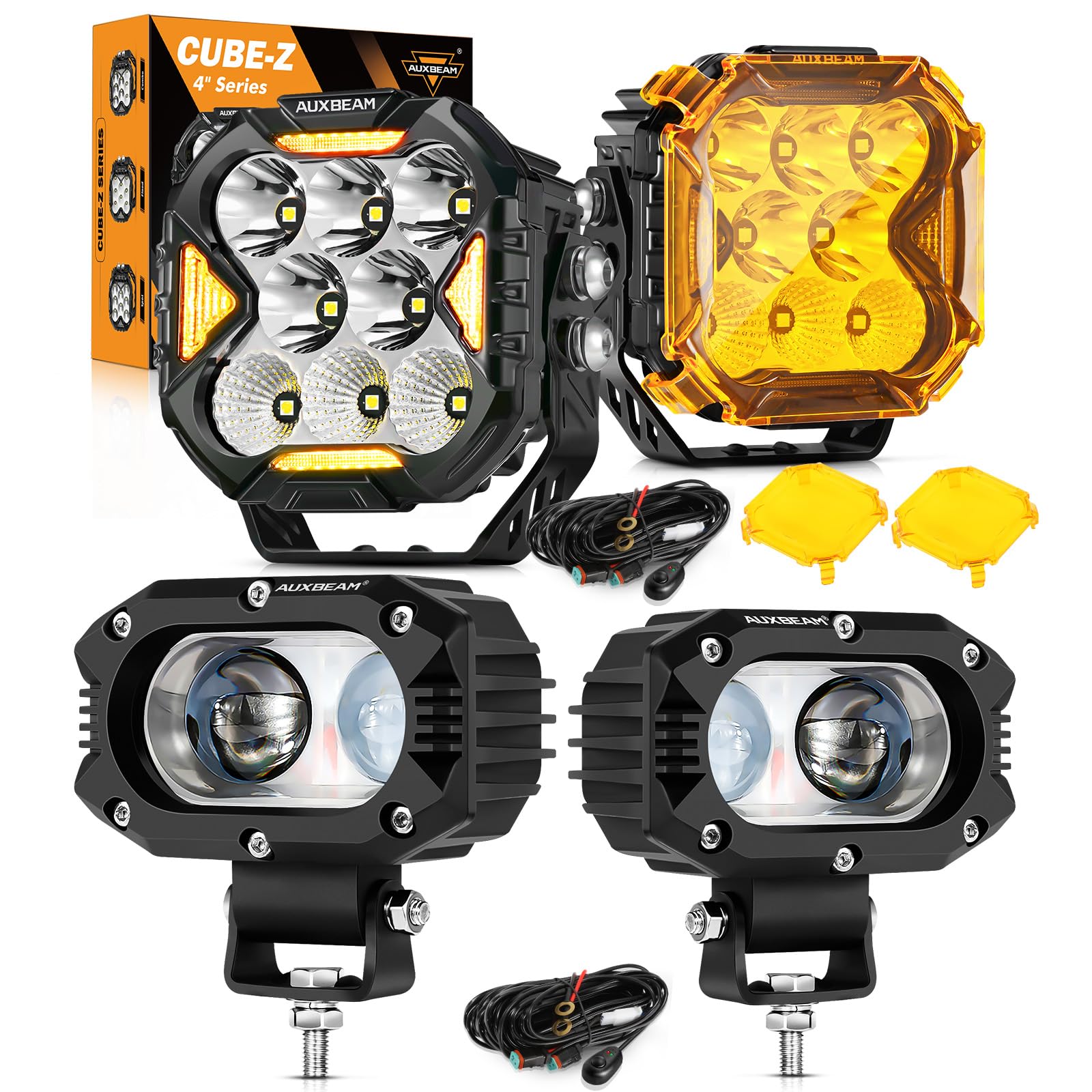Amazon.com: Auxbeam 4In LED Offroad Light for Truck, 60W LED