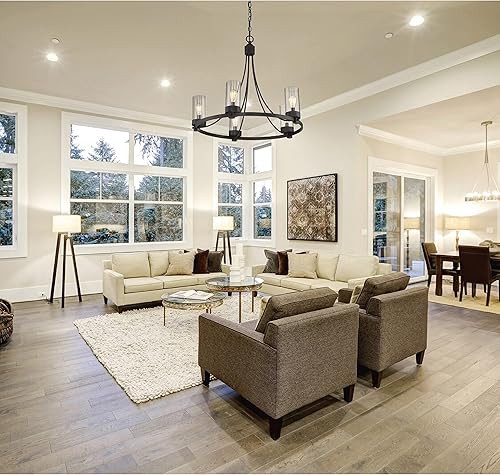 Miniatura 8 de Aspen Creative 23619-3, pantalla de vidrio esmerilado ópalo blanco en el interior para colgante, luz de tocador, 5-3/4 pulgadas de diámetro x 5-1/8