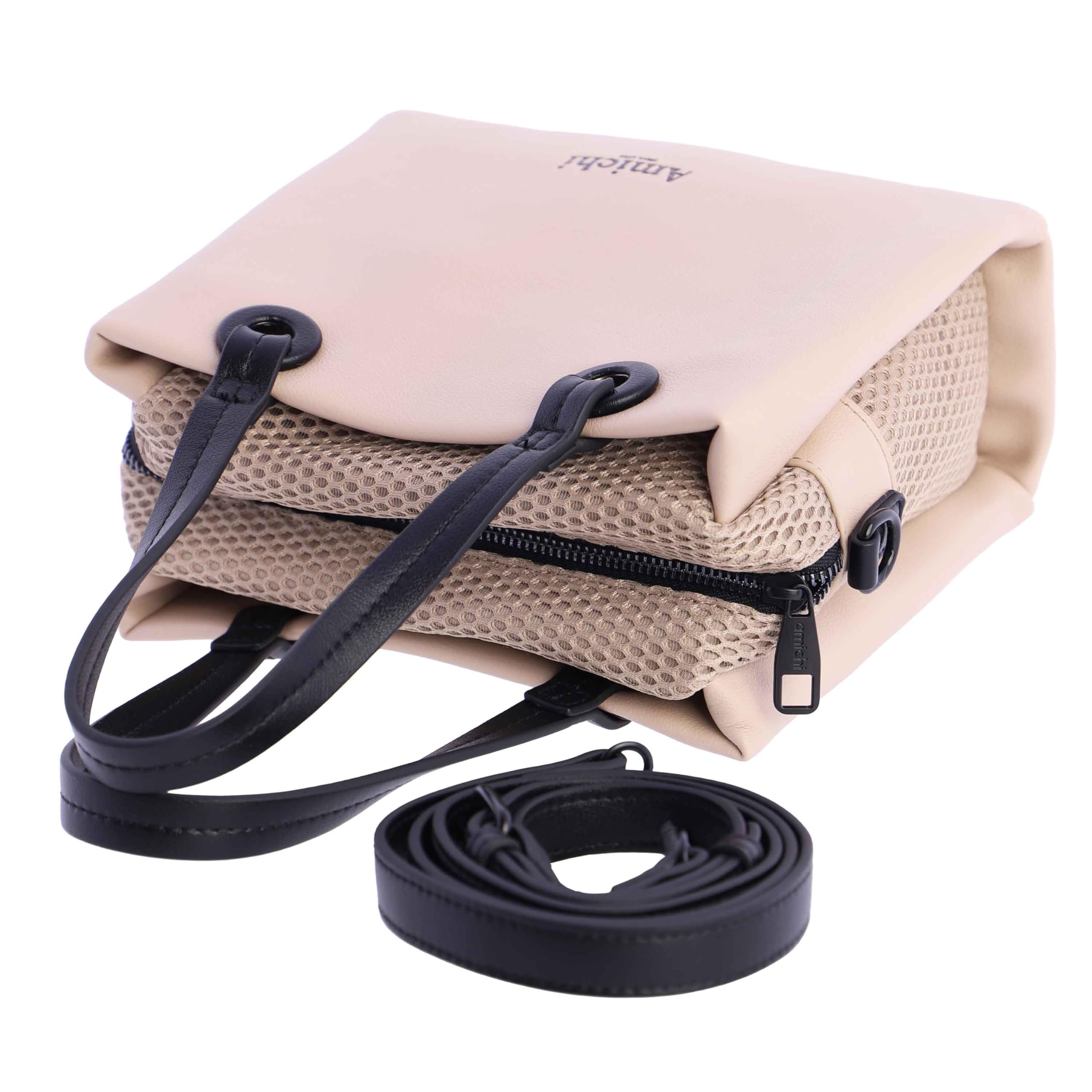 AMICHI - Bolso de mano para mujer - Estilo compacto y elegante para verano - Ideal para ciudad, paseo o eventos informales, Maui