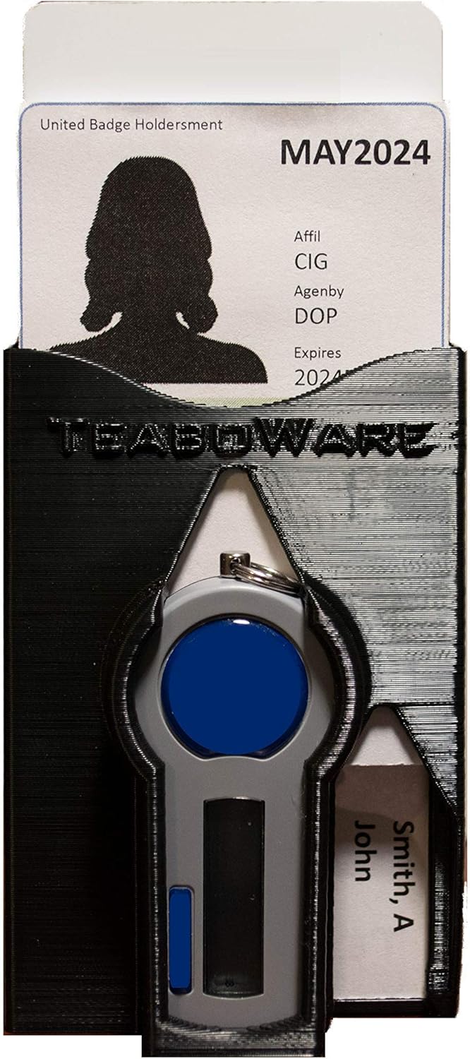 RSA Token Triple Badge Holder (Black, Triple Badge)