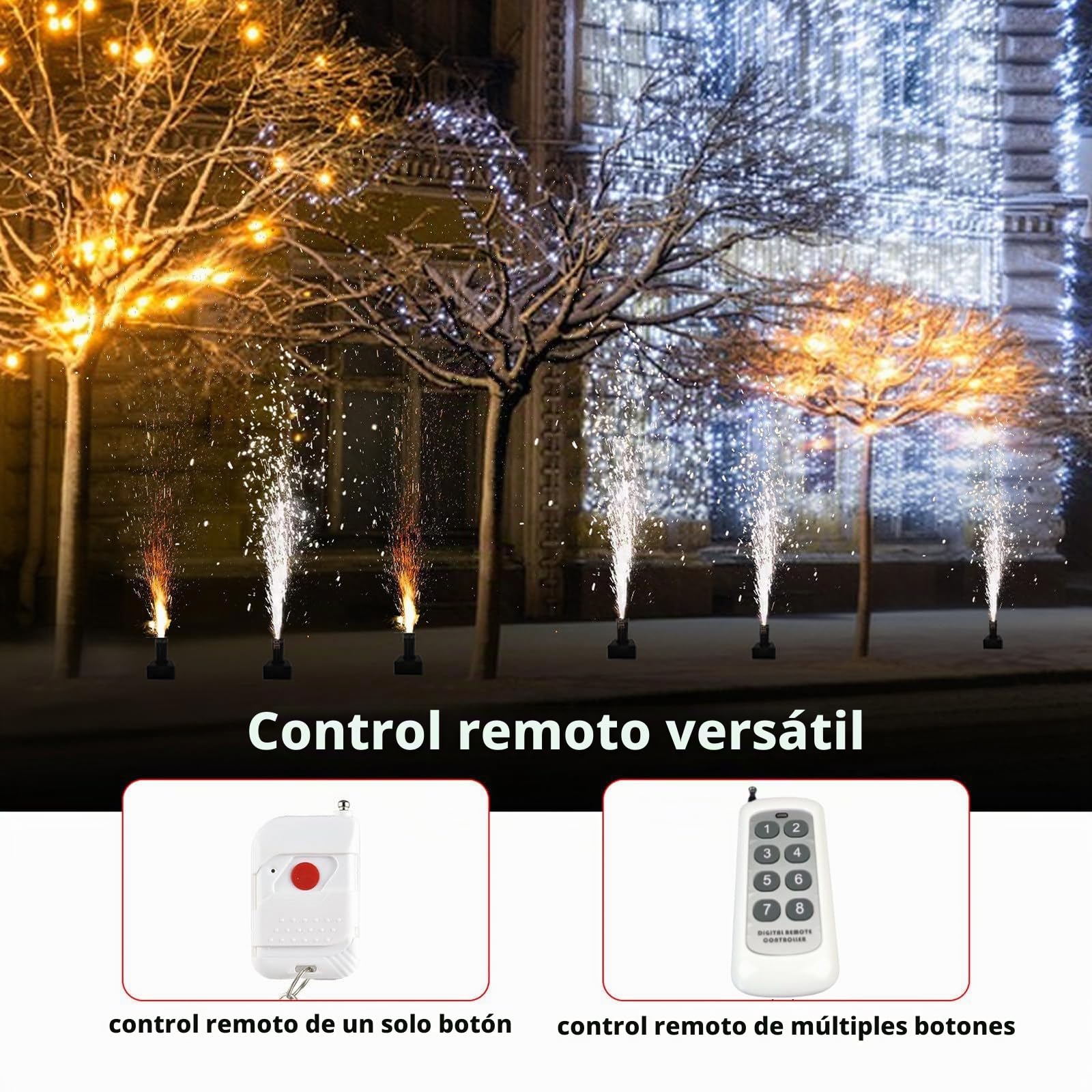 Lanzador de fuegos artificiales/equipo de escenario, controlador de base de carga con control remoto, utilizado para escenarios de bares, festivales, bodas, suministros de ambientación,8-groups