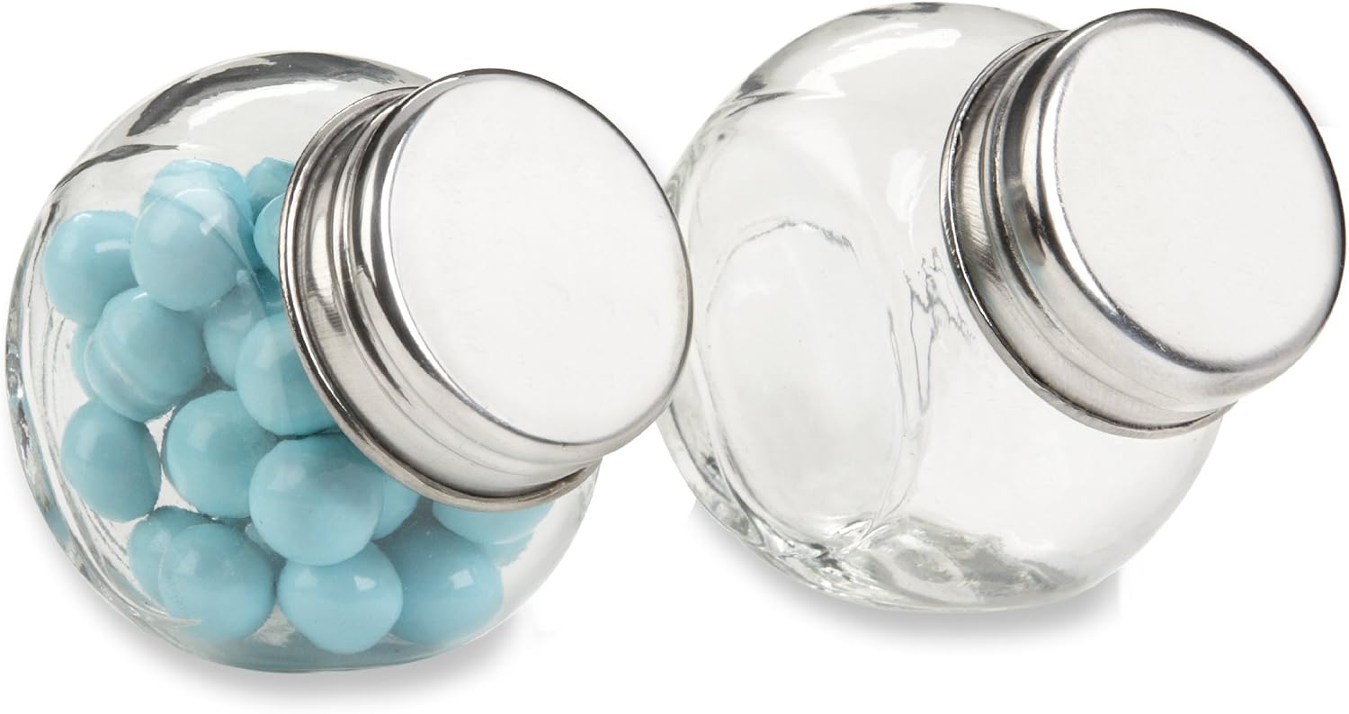 Kate Aspen Set of 12 Mini Glass Favor Jar